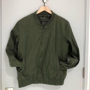 Brandy Melville Olive Green Bomber Jacket